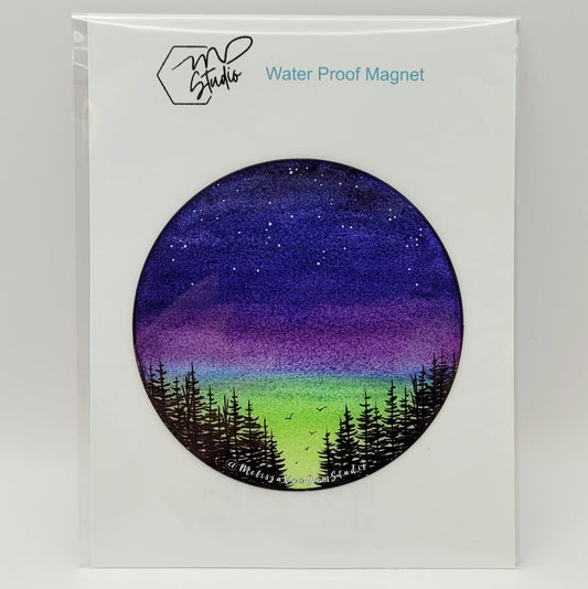 "Northern Sky" Water Proof Magnet 75mm