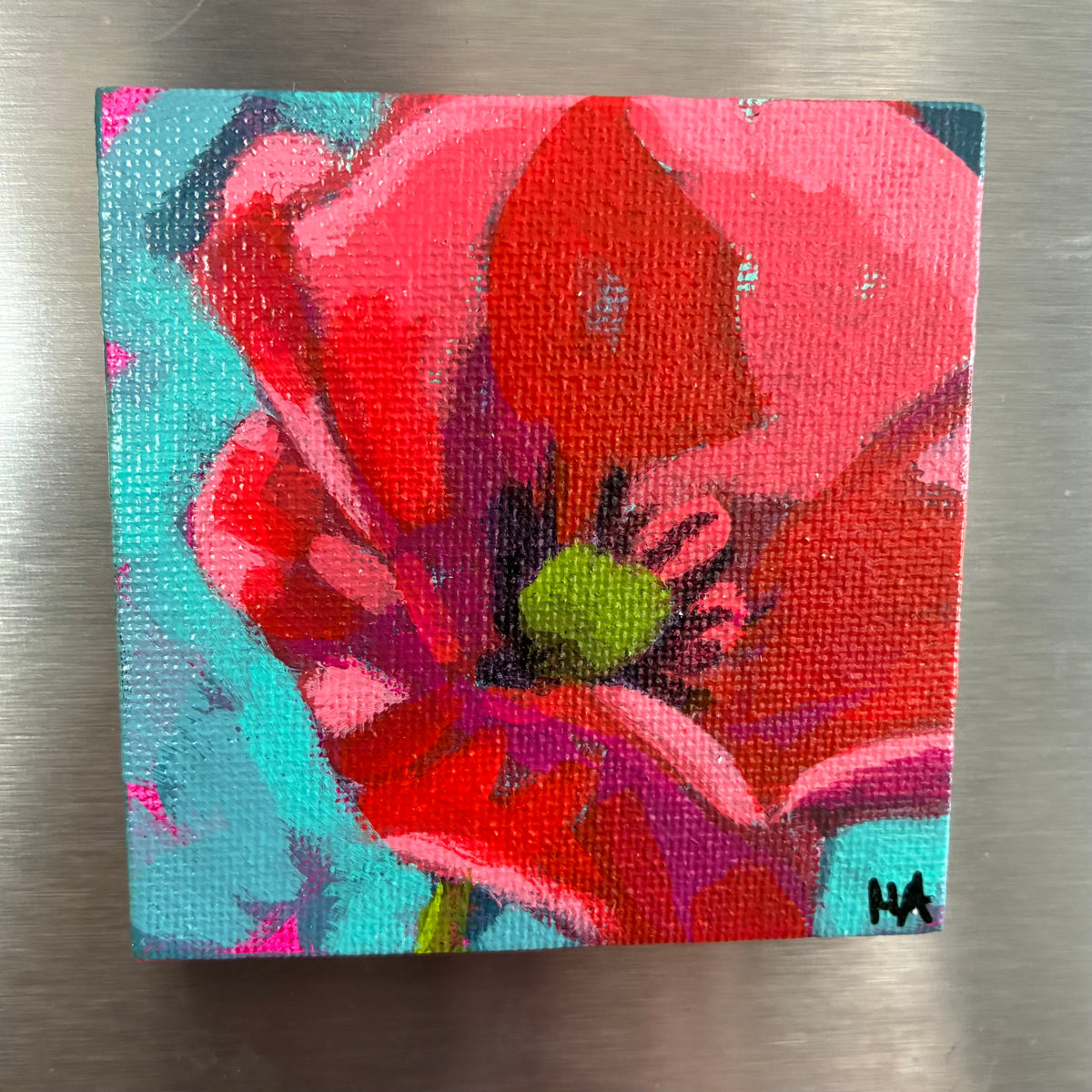 Original Fridge Magnet Miniature Canvas Paintings