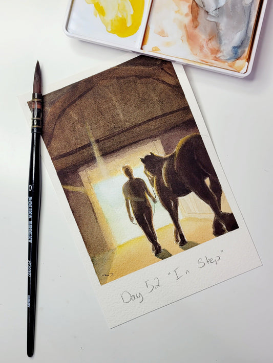 "In Step" Day 52 Horse and Rider