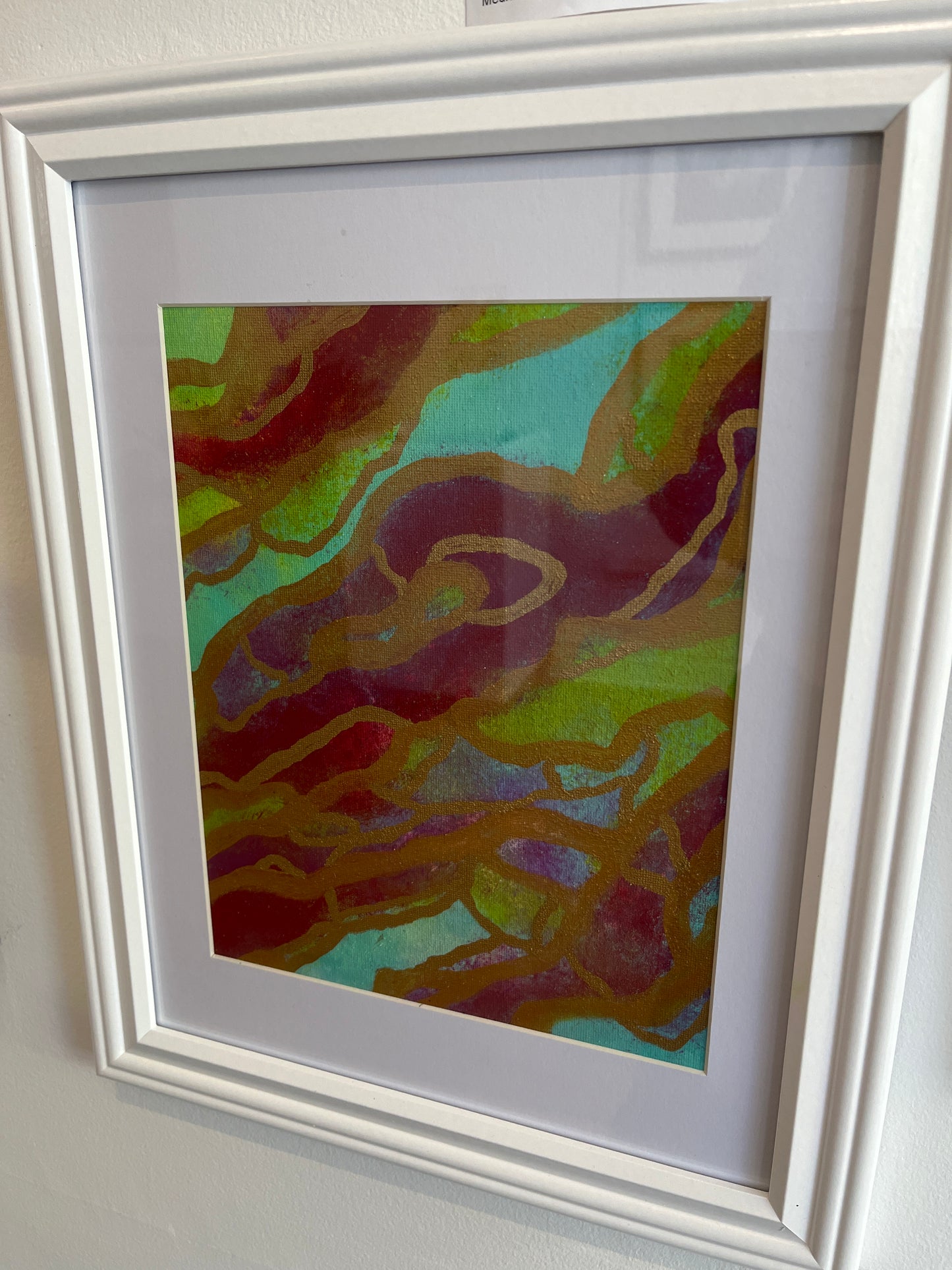 Lrg White Frame - Golden Twins Flat Canvas's