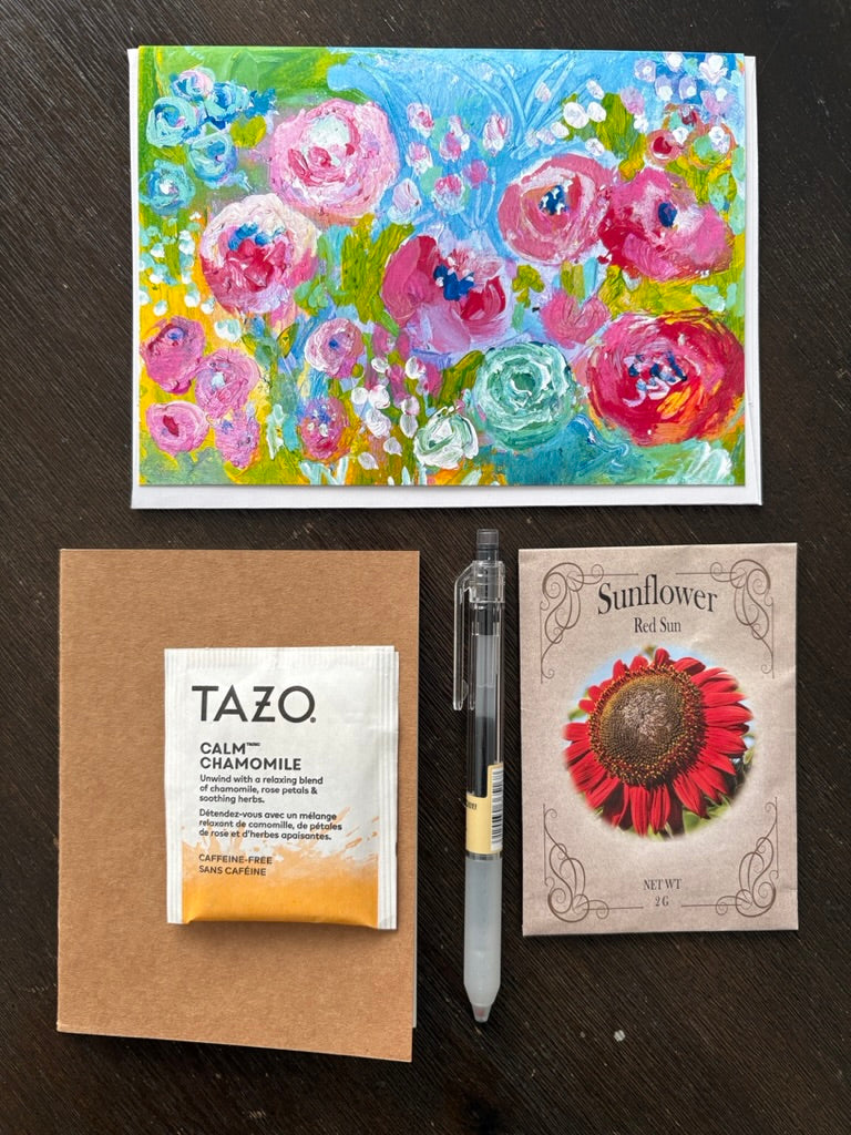 Sip, Sow and Create with Printed Card