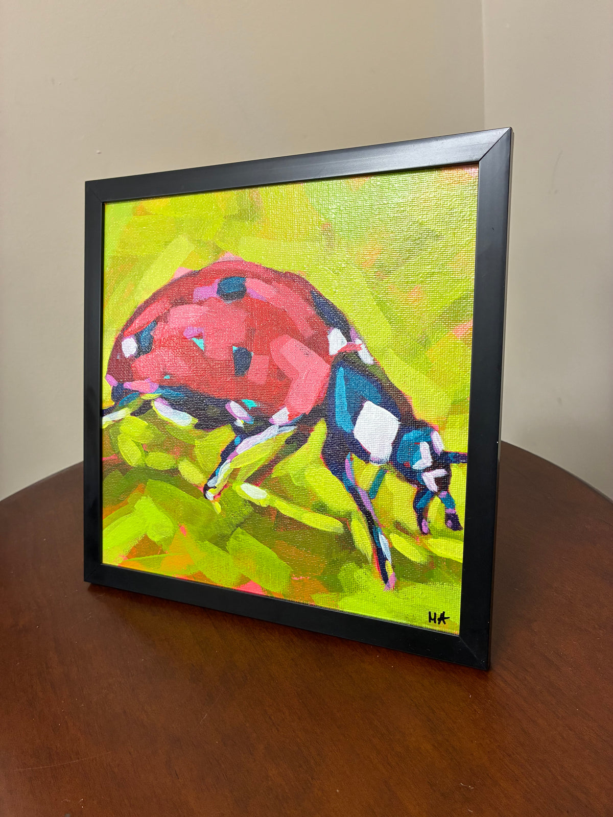 "Ladybug" Acrylic Painting