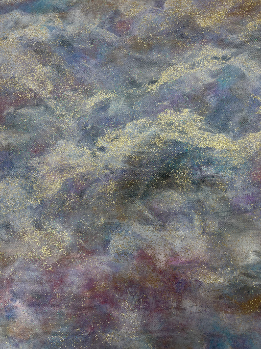 Purple mystical painting