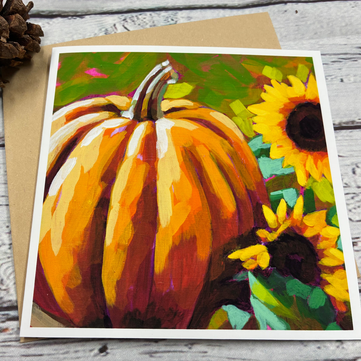 Fall or Autumn Themed Blank Greeting Cards with Envelopes