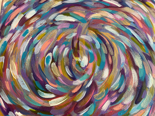 Purple Swirl Canvas