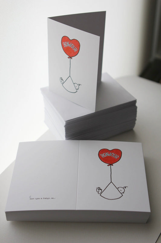 bonjour baby Card