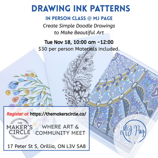 IN Person - Drawing Ink Patterns Class