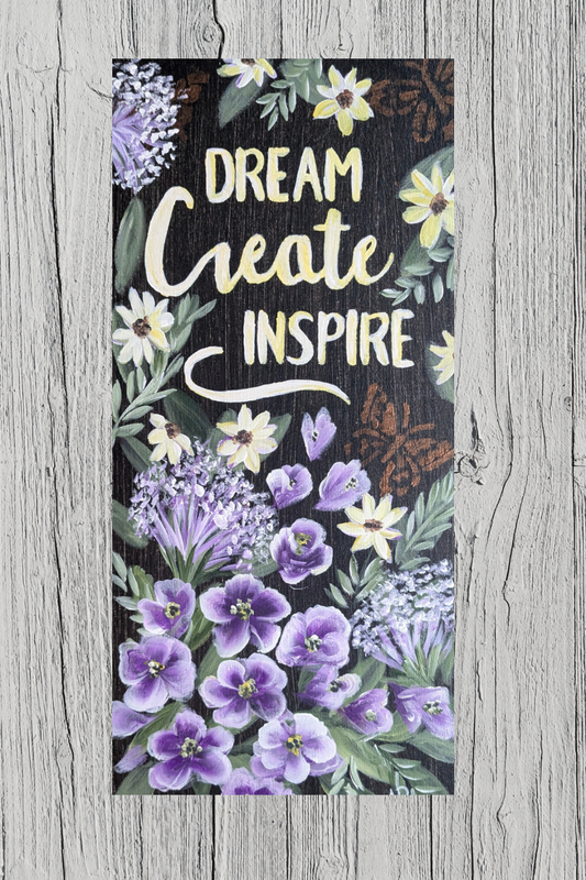 Exploring Acrylic Painting- Florals with Stenciled Background