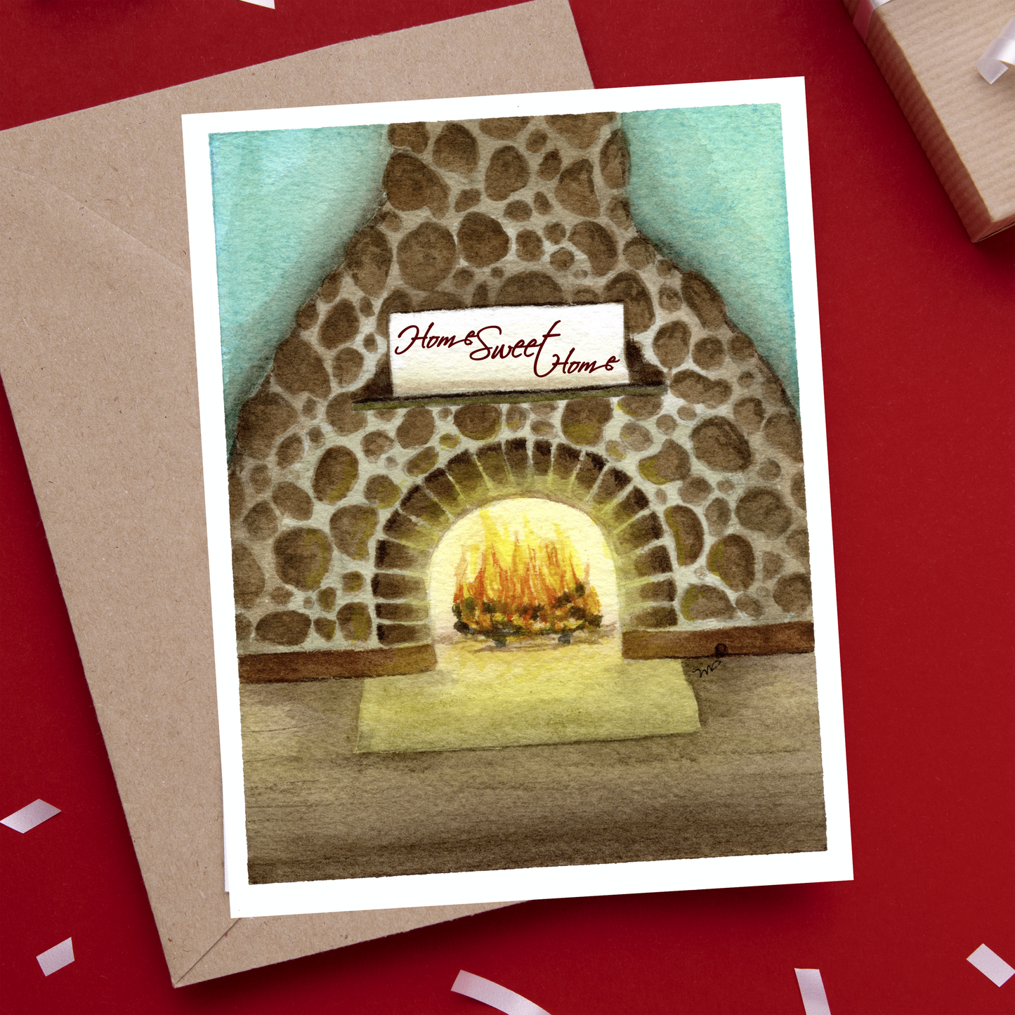 Home Sweet Home 4.25x5.5" Blank Greeting Card with Envelope