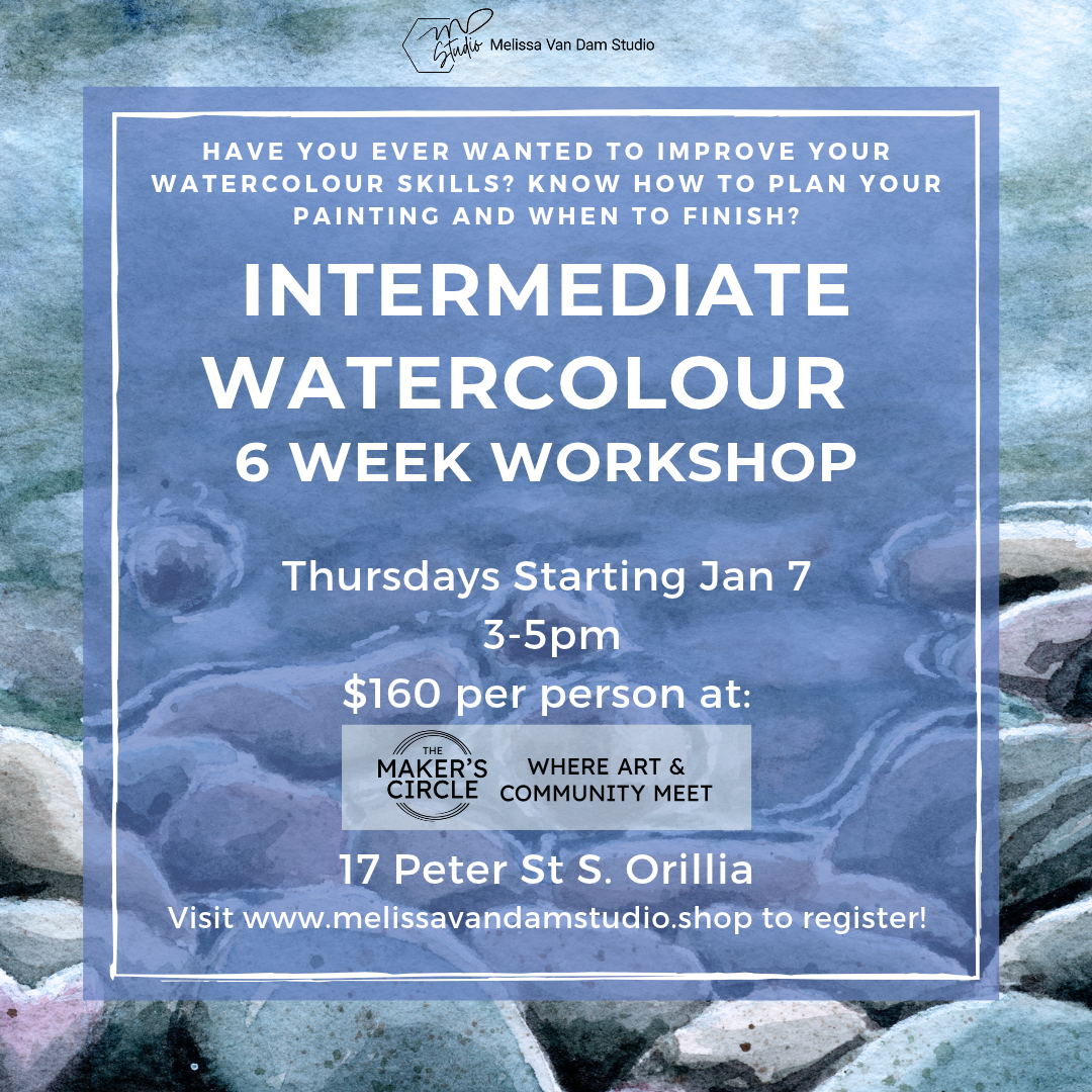 6 Week Intermediate Watercolour Class