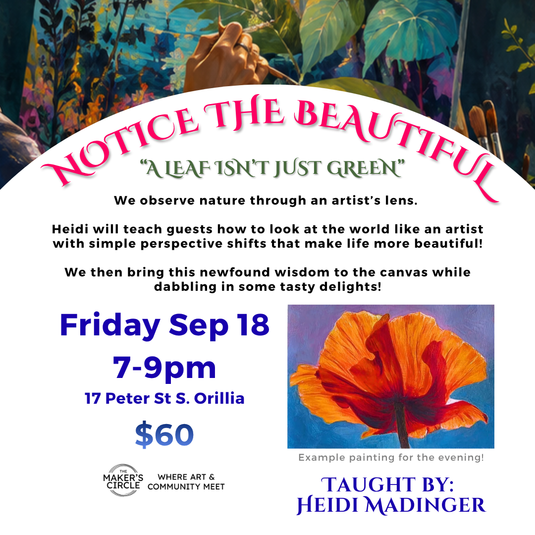 Notice the Beautiful Paint Night