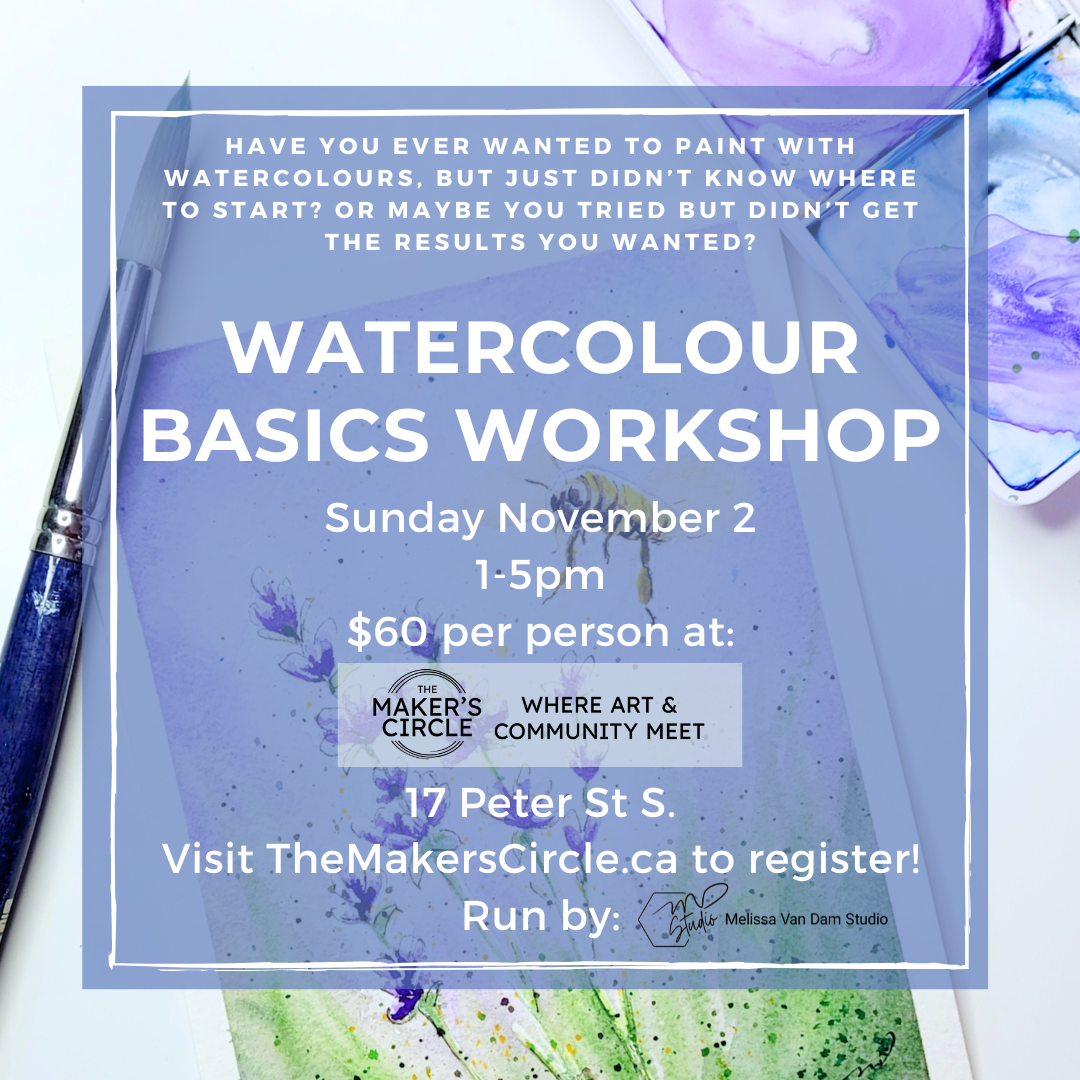 IN-PERSON Watercolour Beginner Class