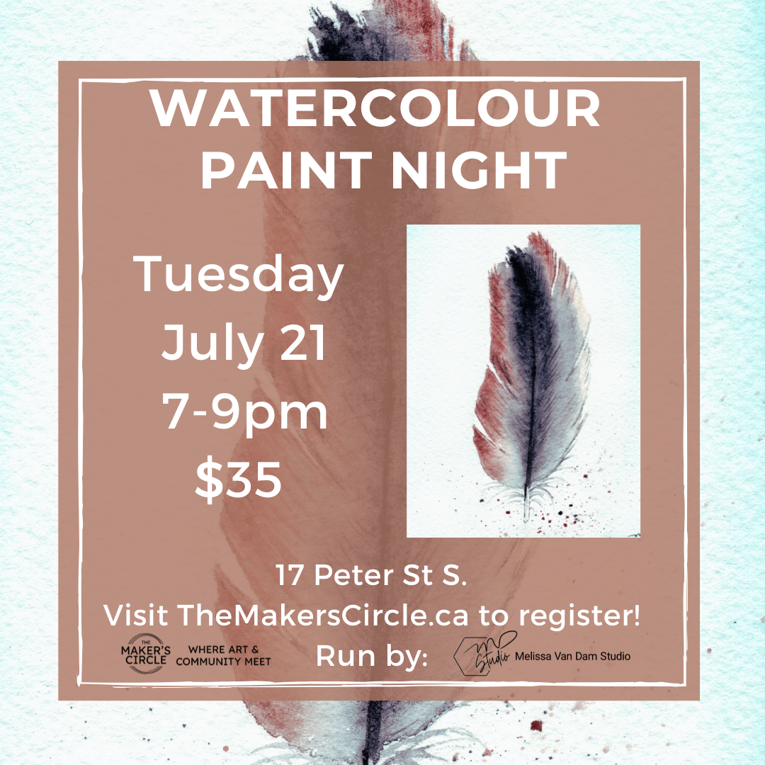 Feather Watercolour Paint Night