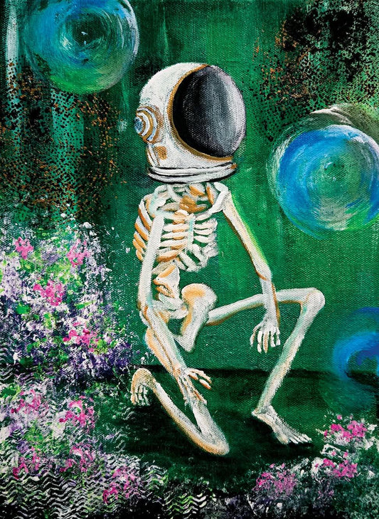 Skeleton astronaut 8 x 10 print (1 of 3)