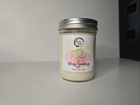 Rosy galaxy 8 oz candle