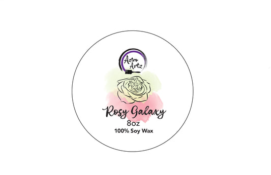 Rosy galaxy 8 oz candle