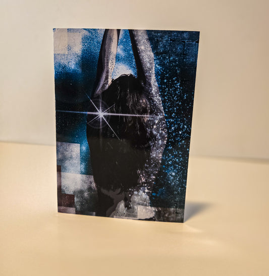 5 x 7 greeting card "self portait"