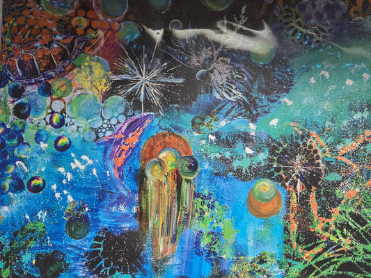 Bubbly Space 16 x 20 print