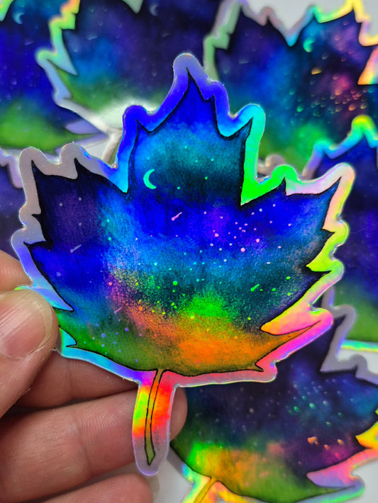 "Maple Leaf" Weather Proof Die Cut Sticker 75mm