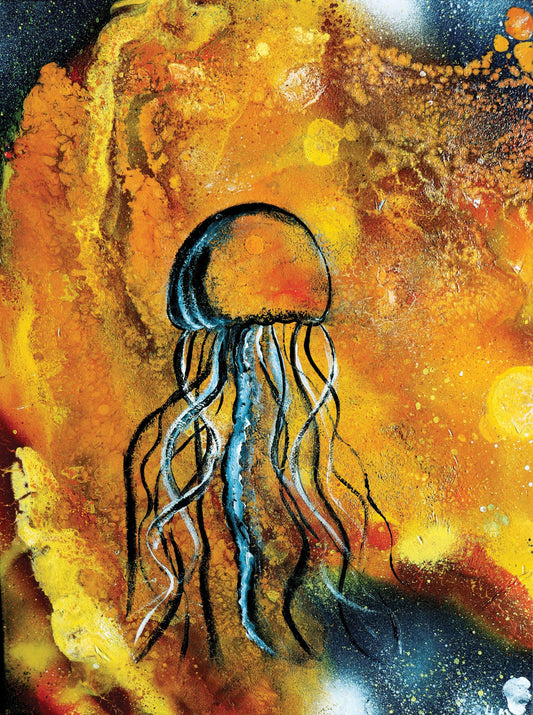 "Jellyfish in space" 8 x 10 print (1 of 5)