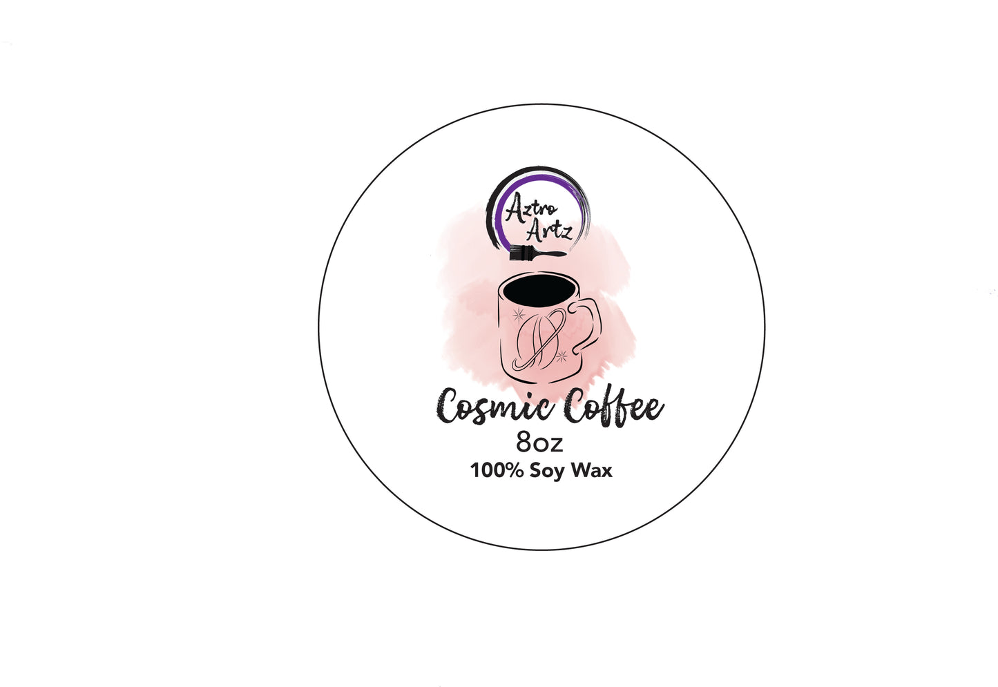 Cosmic coffee 8 oz candle