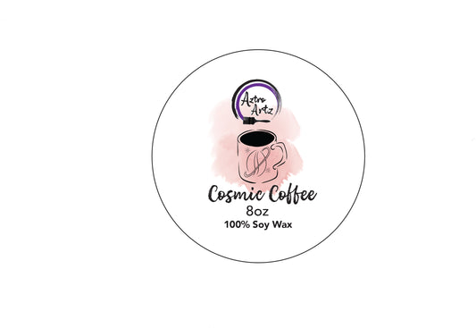 Cosmic coffee 8 oz candle