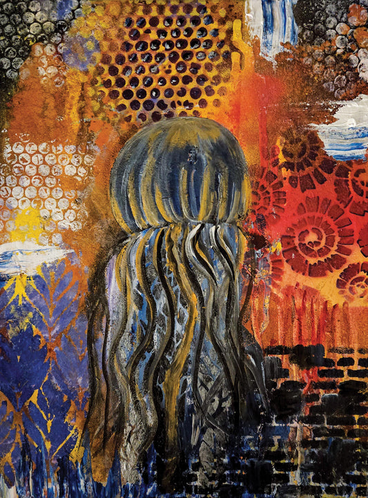"Bubbly jellyfish" 8 x 10 print