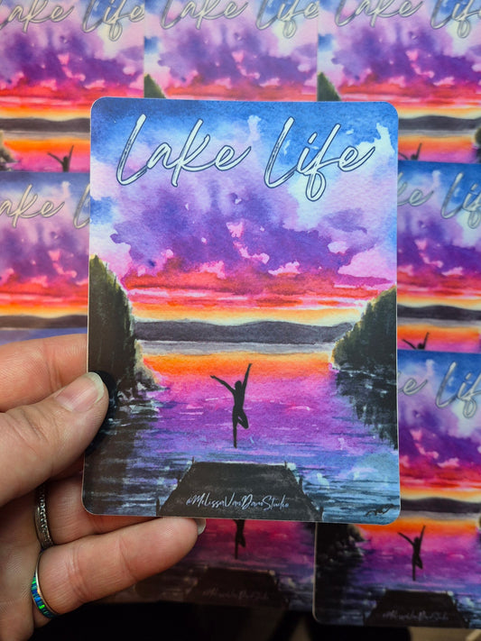 "Lake Life" Bumper Sticker