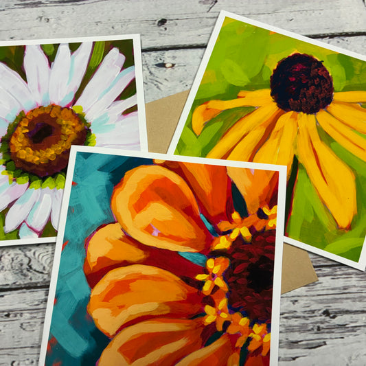 Floral Blank Greeting Cards with Envelopes