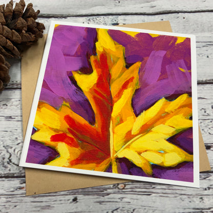 Fall or Autumn Themed Blank Greeting Cards with Envelopes