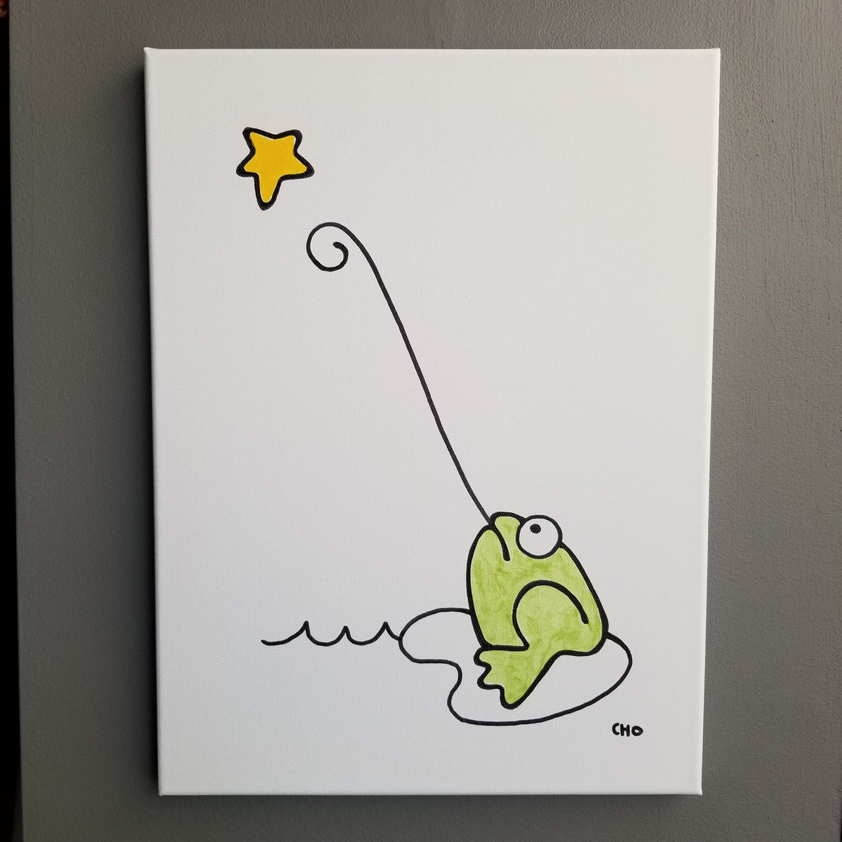 wishing on a star | frog toad | 12x16