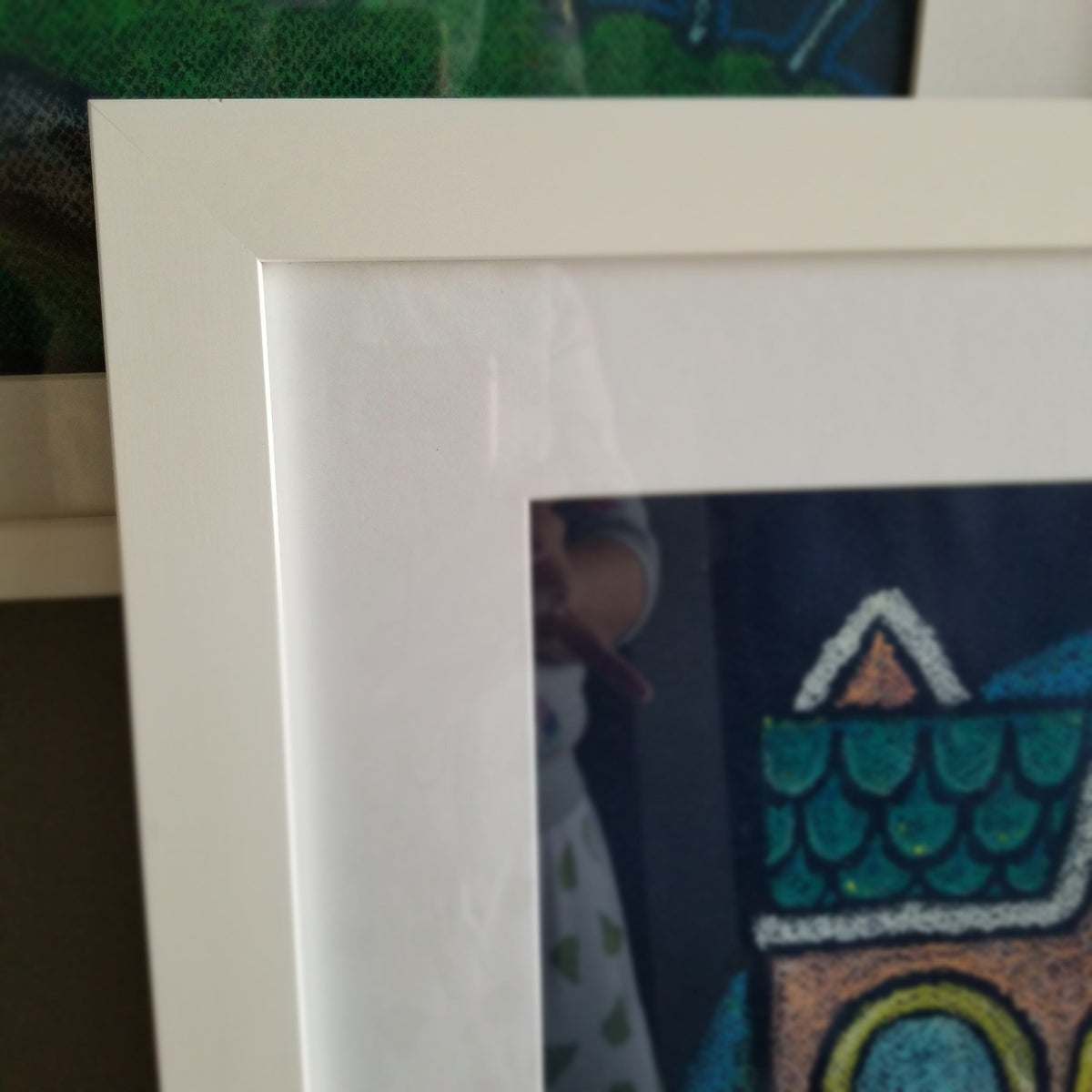 home sweet home | cat house | oil pastel illustration