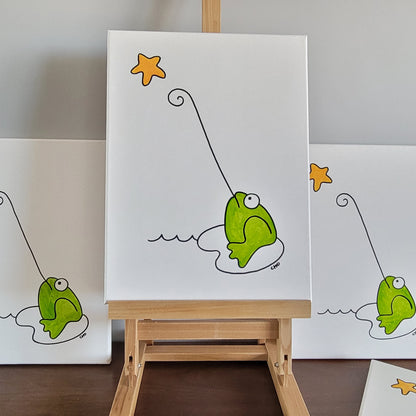 wishing on a star | frog toad | 12x16
