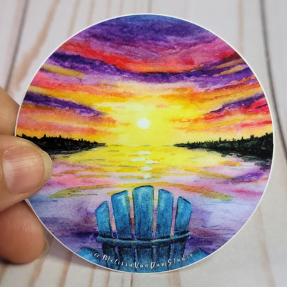 "Muskoka View" Weather Proof Magnet 75mm
