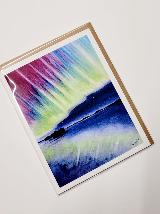 "Muskoka Magic" Northern Lights Day 85 Greeting Card