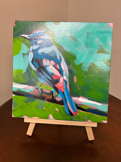 "Bluebird" Acrylic Painting