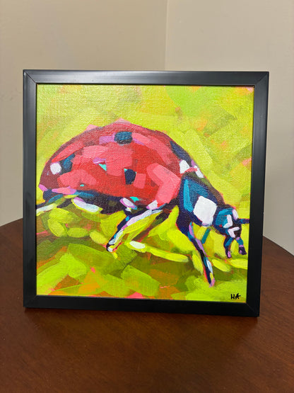"Ladybug" Acrylic Painting