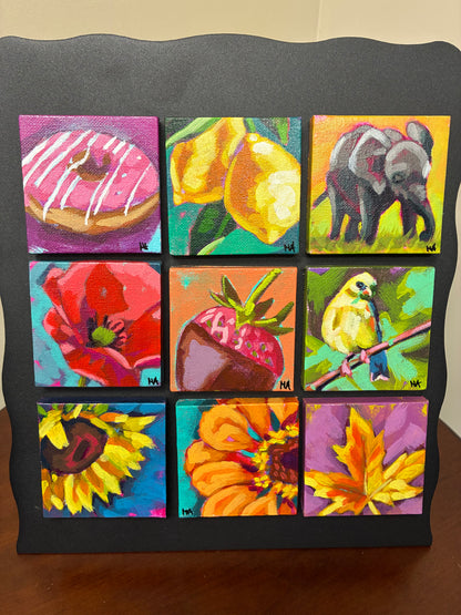 Original Fridge Magnet Miniature Canvas Paintings