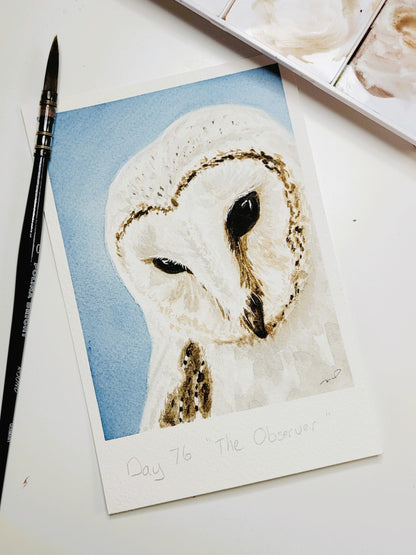 "The Observer" Day 76 Barn Owl