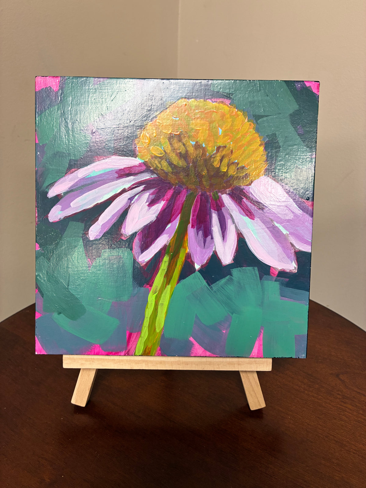 "Coneflower" Acrylic Painting