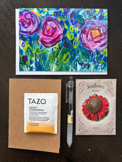 Sip, Sow and Create with Printed Card