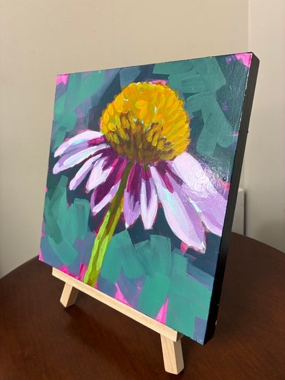 "Coneflower" Acrylic Painting