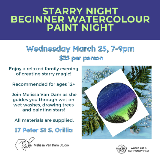 IN-PERSON Starry Night Watercolour Paint Night
