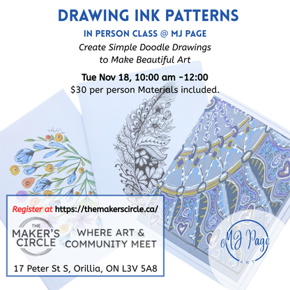 IN Person - Drawing Ink Patterns Class