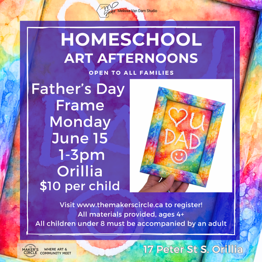 Homeschool Art Afternoons - Father's Day Frame