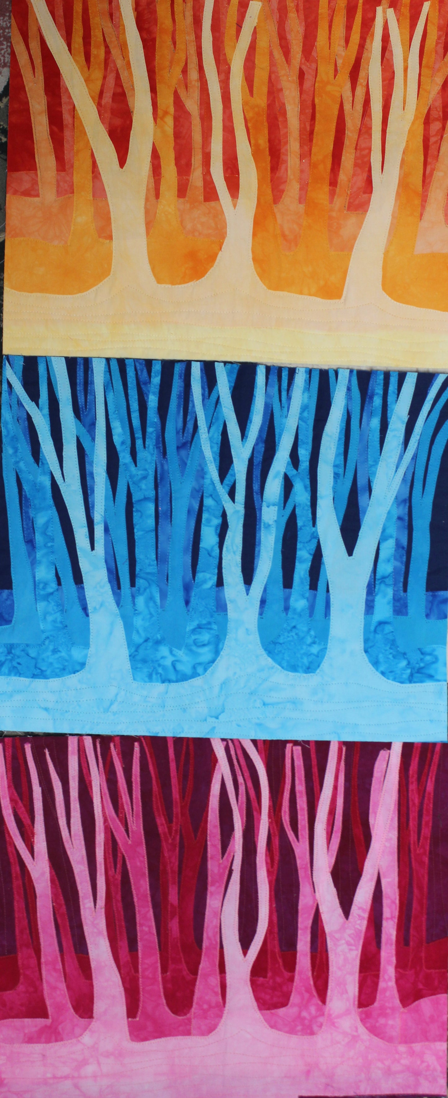 Negative Painting Forests (set of 3) - 11" x 14" each