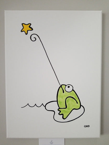 wishing on a star | frog toad | 12x16