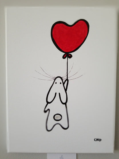 Love bunny | rabbit | 12x16