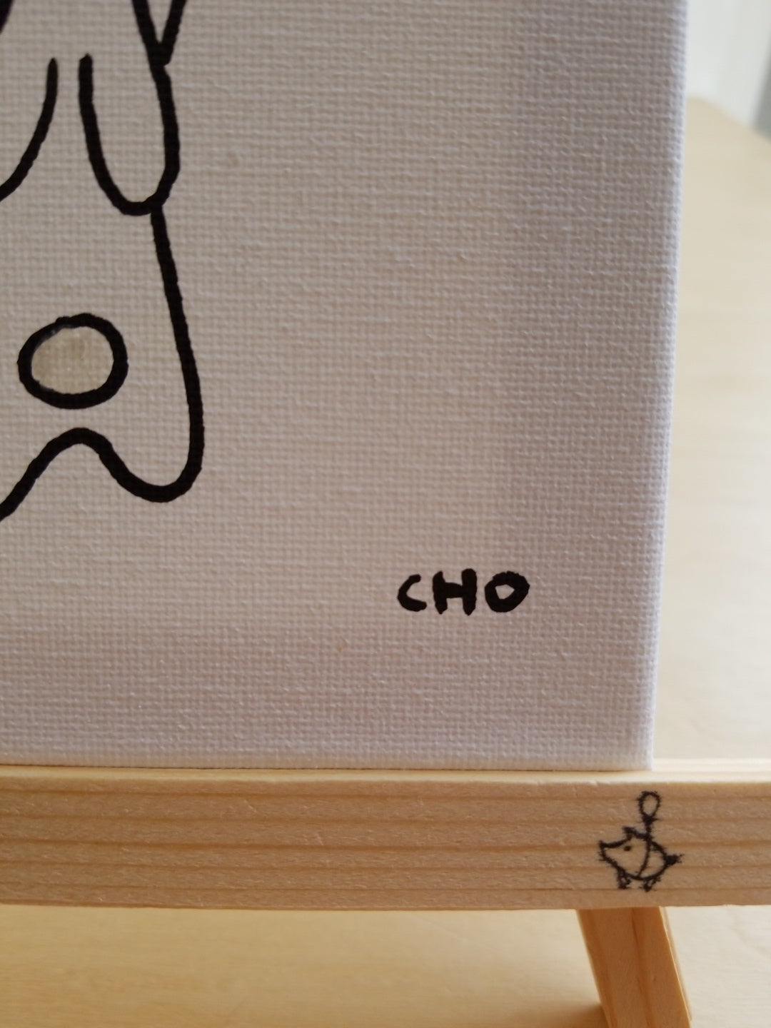 Rocky the raccoon | wood easel