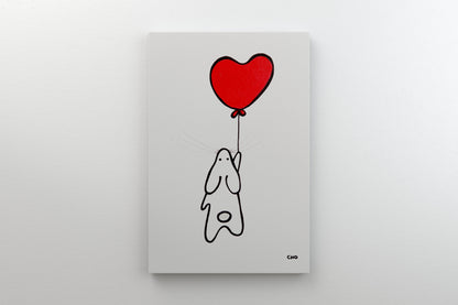 Love bunny | rabbit | 12x16